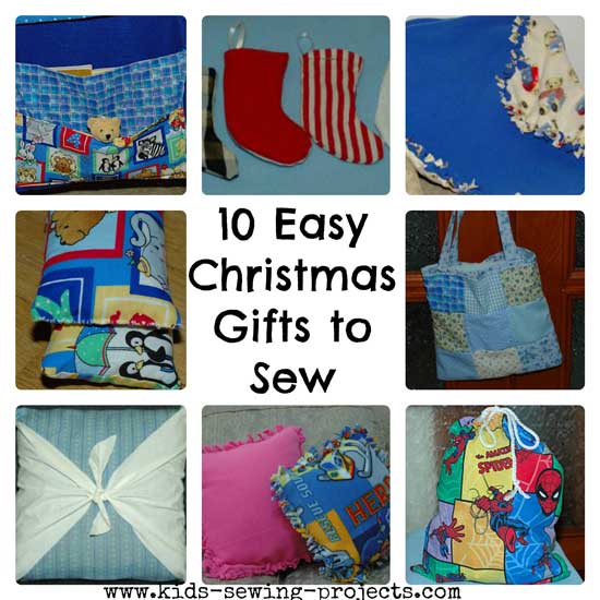 Easy Christmas gifts to sew.