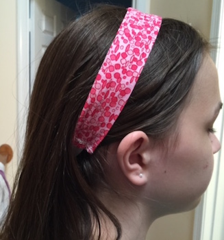 sewing a headband