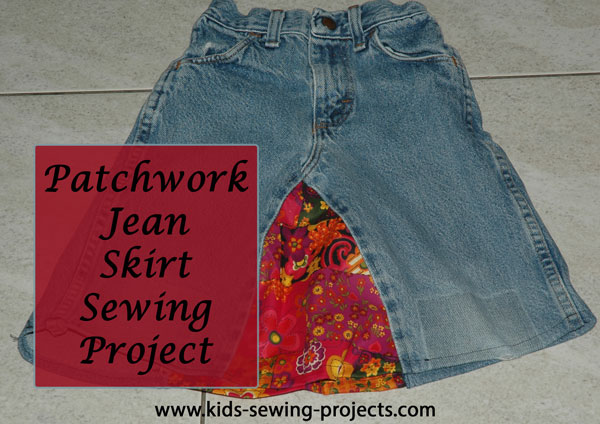 kids jean skirt