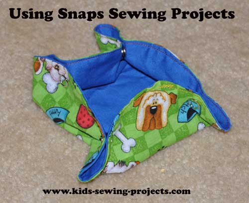 Using snaps for sewing projects